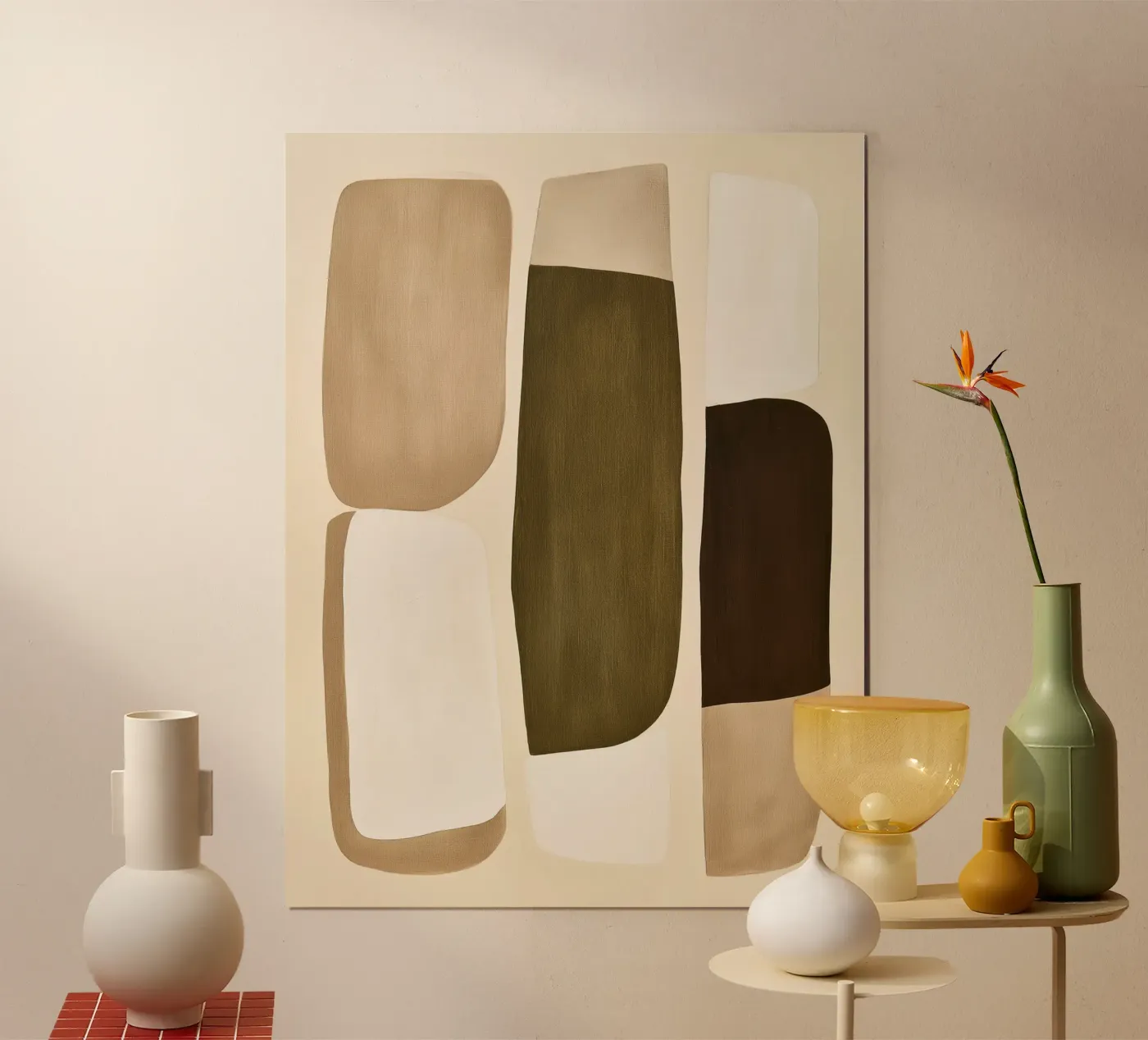 Olive Modern Forms poster da Flow Line 2