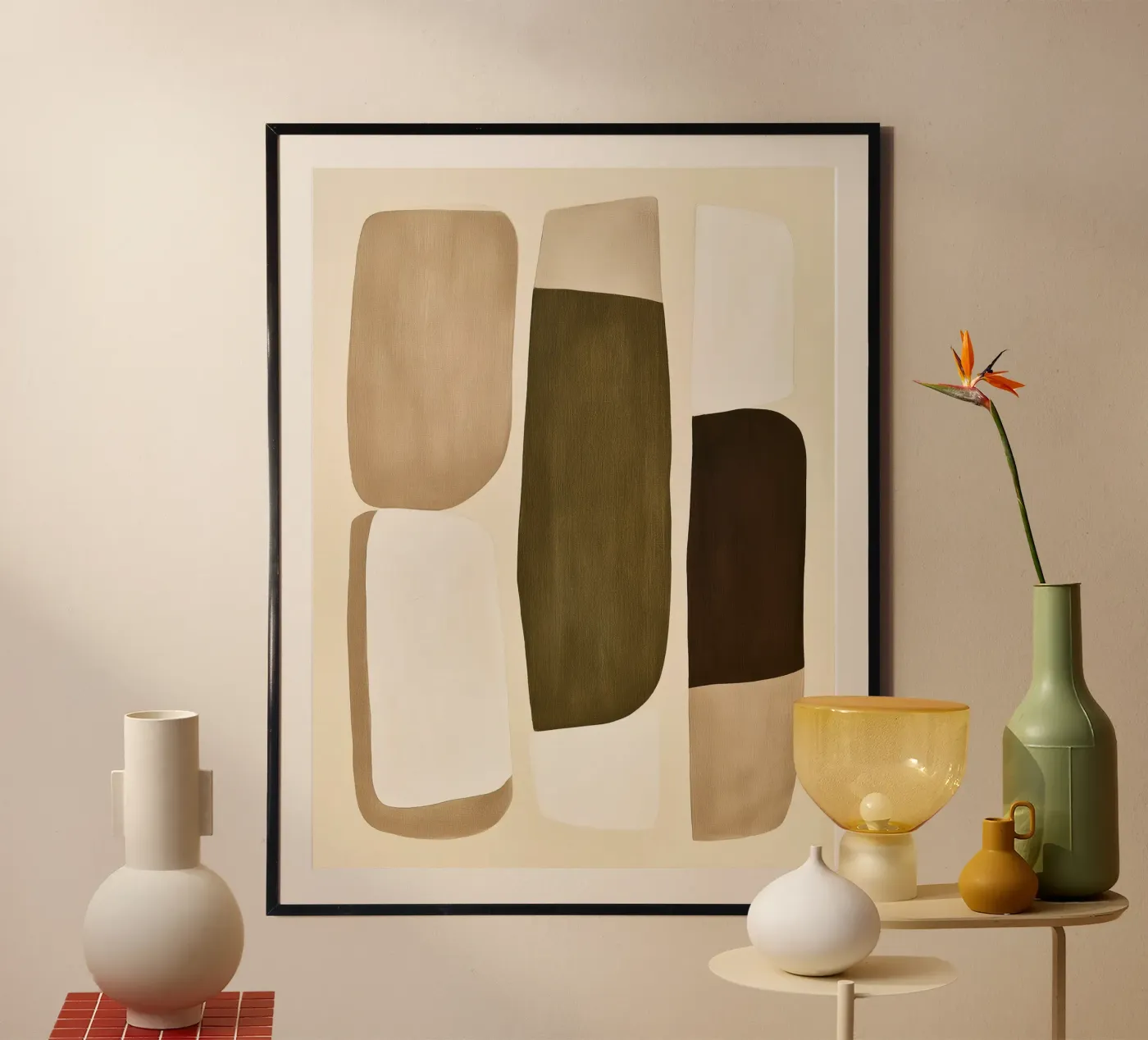 Olive Modern Forms poster da Flow Line 2