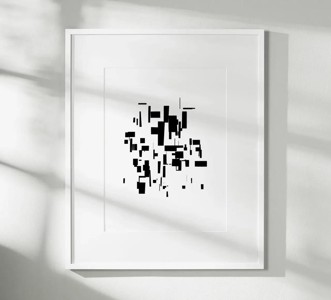 Organic Minimalism 8 | Black and White Abstract hahnemühle van sabidussi