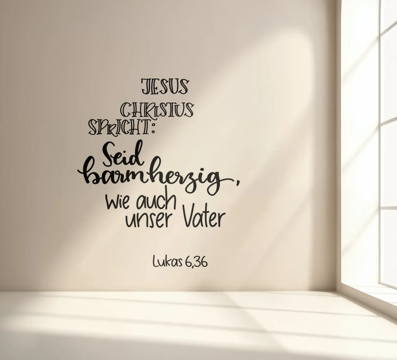 Seid barmherzig photo wallpaper by Letters of Love
