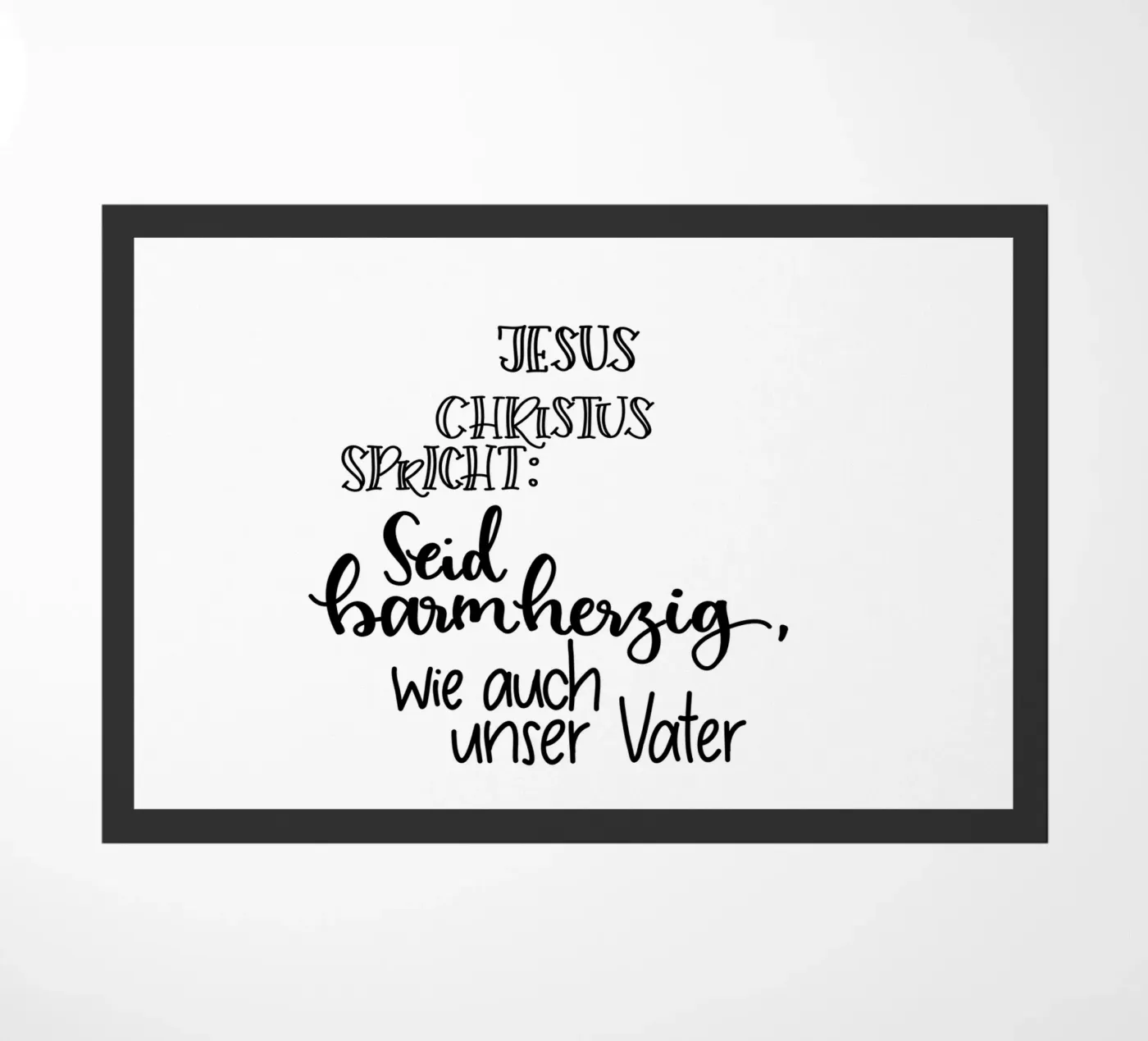 Seid barmherzig deurmat van Letters of Love