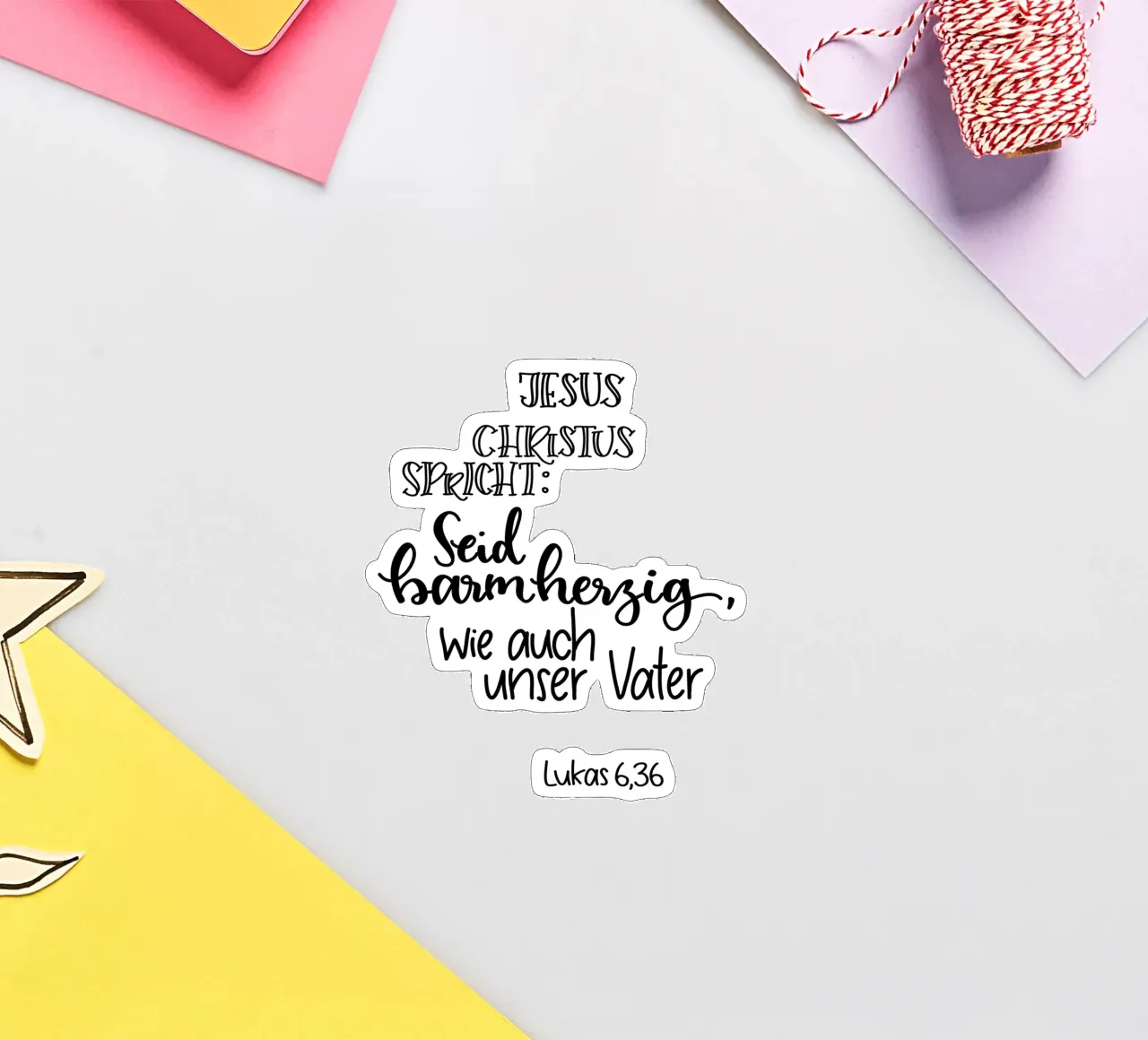 Seid barmherzig sticker by Letters of Love