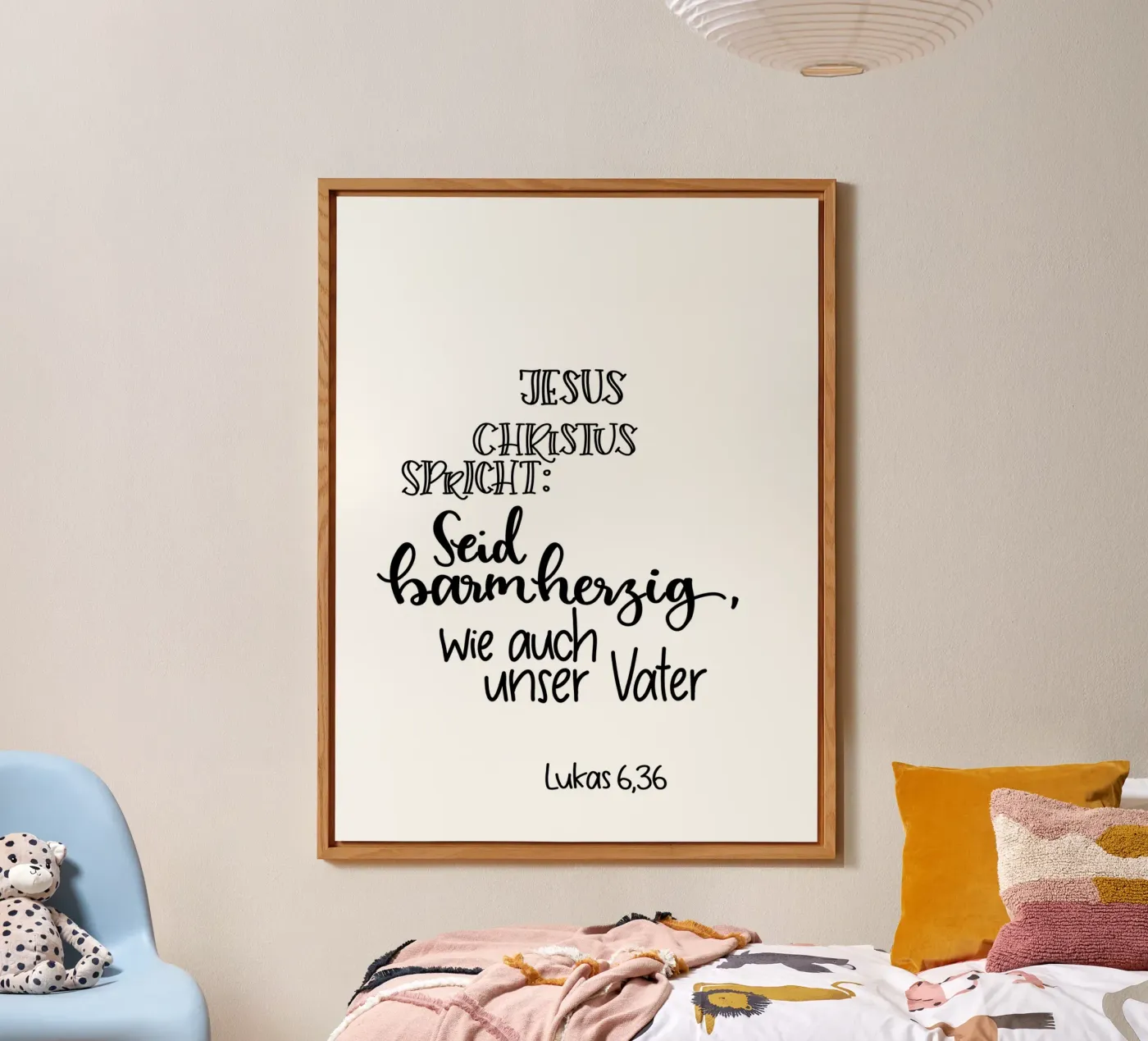Seid barmherzig alluminio dibond da Letters of Love