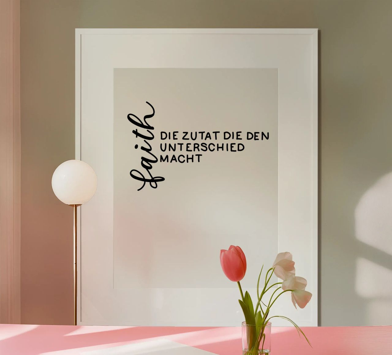 Faith Poster von Letters of Love