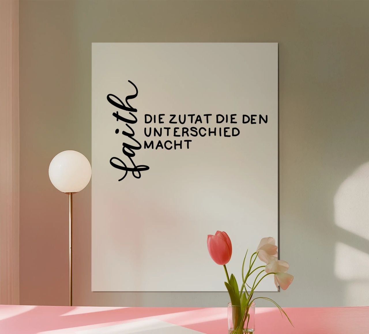 Faith Poster von Letters of Love
