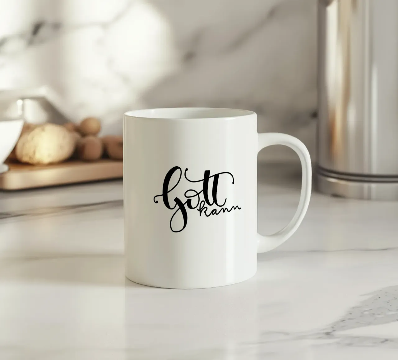 Gott kann tazza in ceramica da Letters of Love