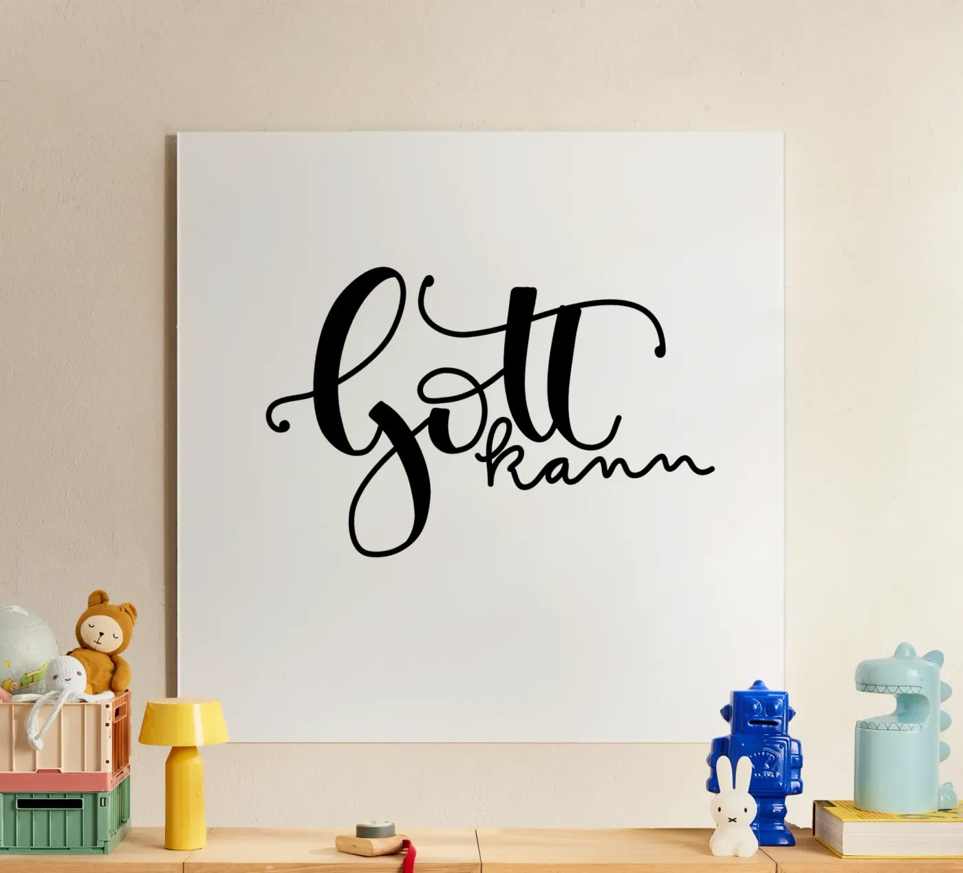 Gott kann Acryl-Glas von Letters of Love