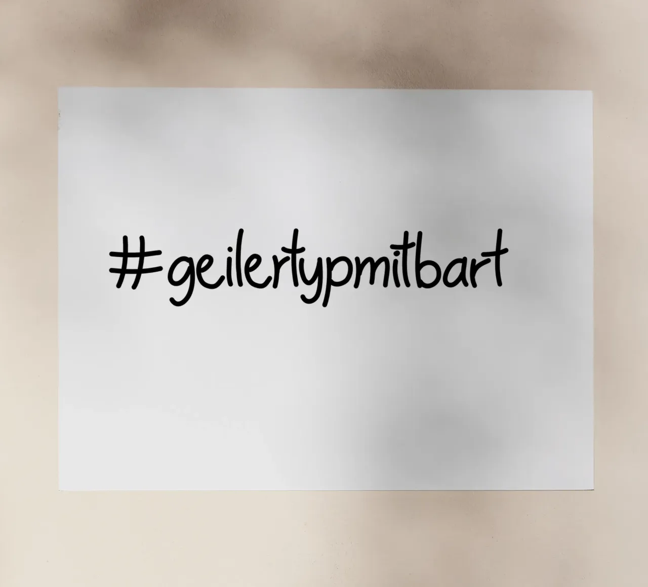 Geiler  Typ mit Bart pellicola backlit da Letters of Love