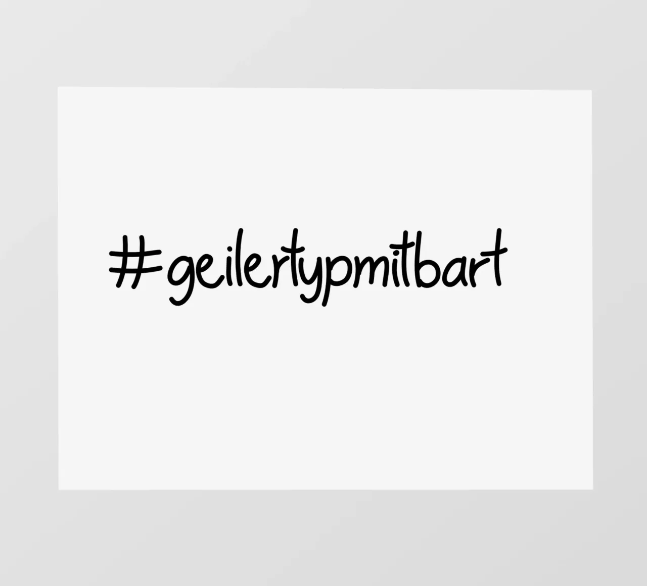 Geiler  Typ mit Bart pellicola backlit da Letters of Love