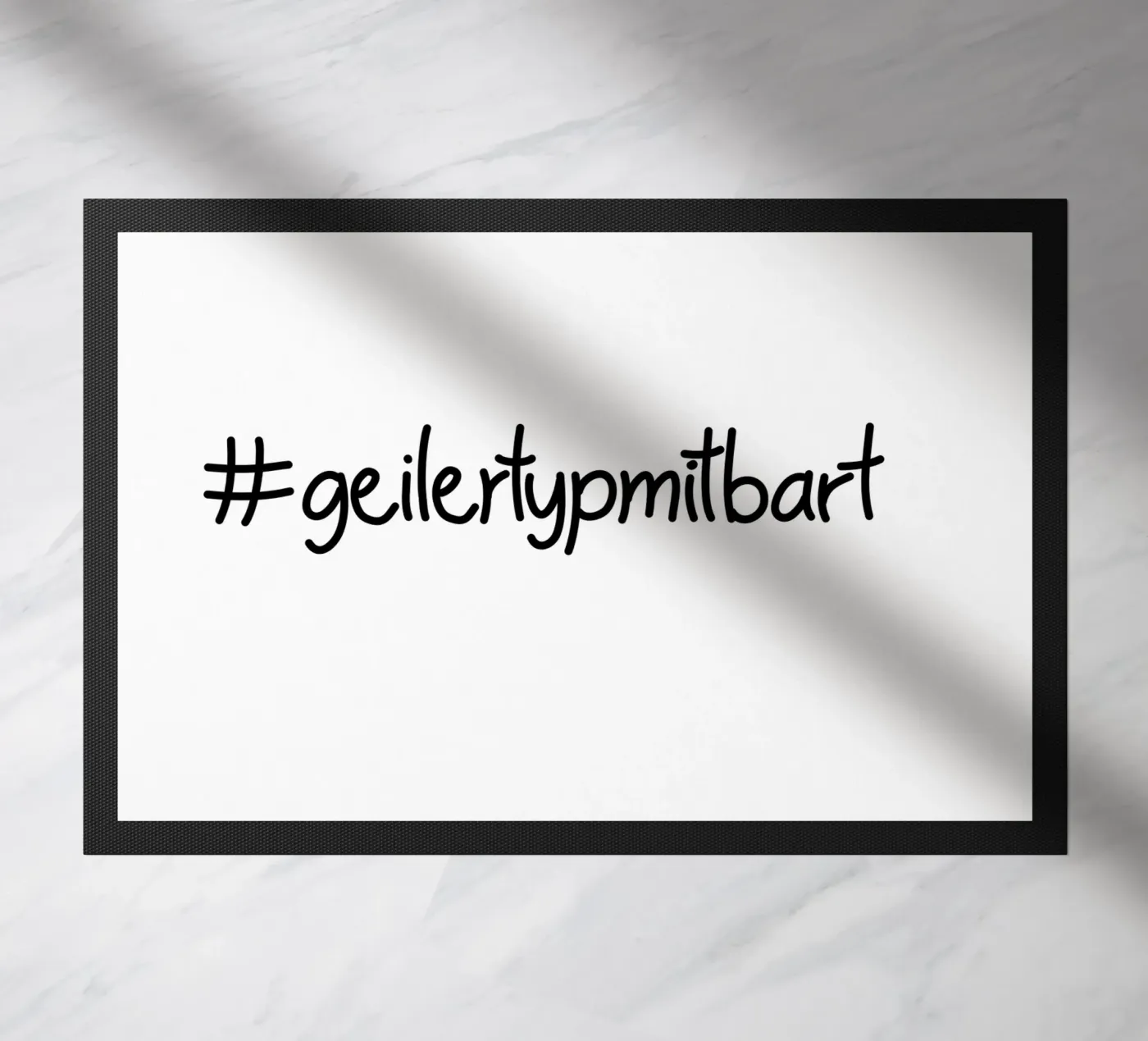 Geiler  Typ mit Bart doormat by Letters of Love