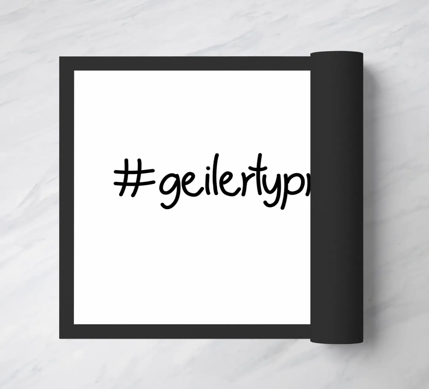 Geiler  Typ mit Bart doormat by Letters of Love