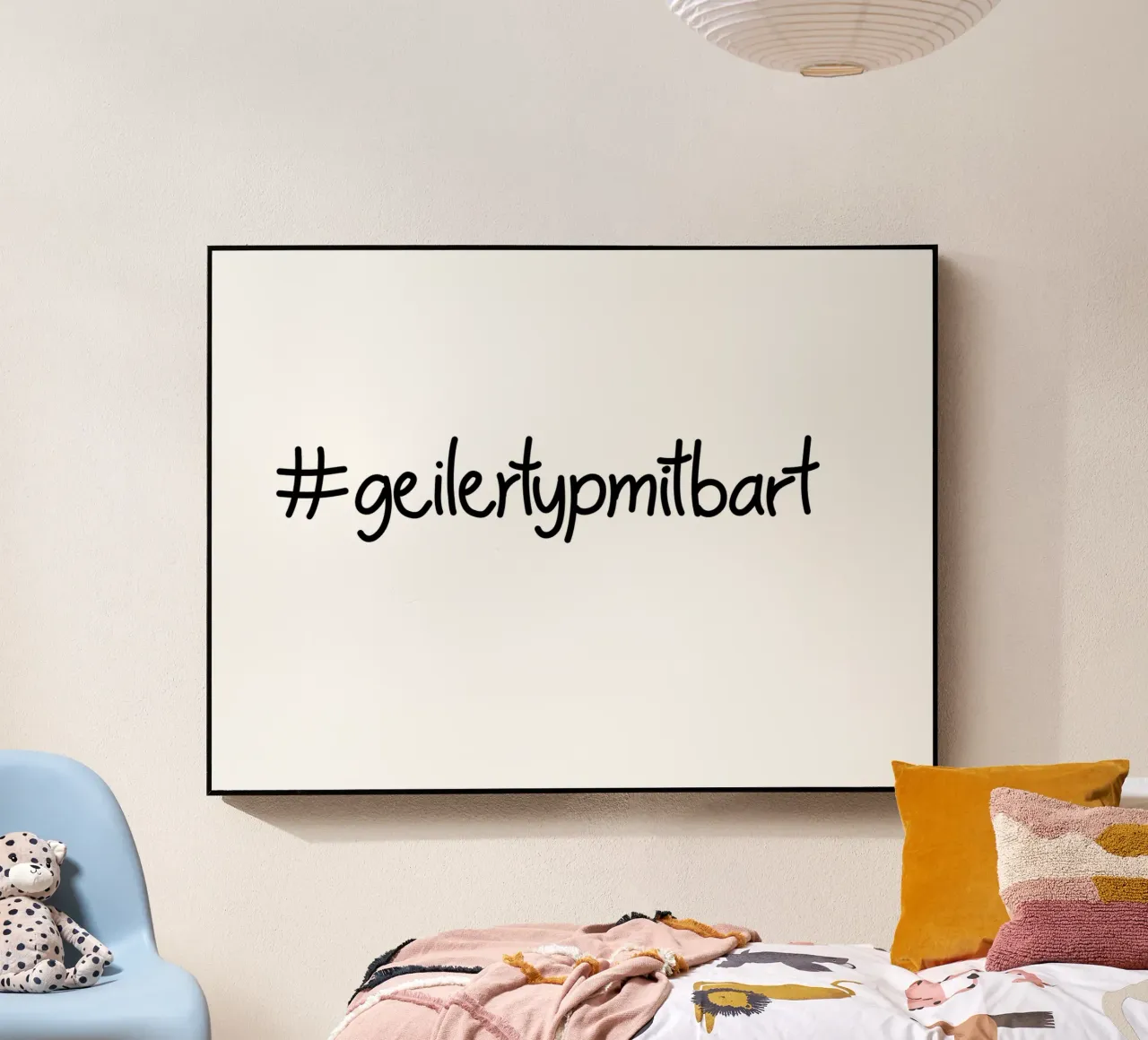 Geiler Typ mit Bart plexiglass da Letters of Love