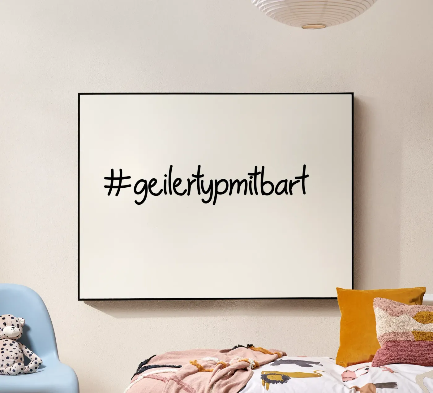 Geiler Typ mit Bart Acryl-Glas von Letters of Love