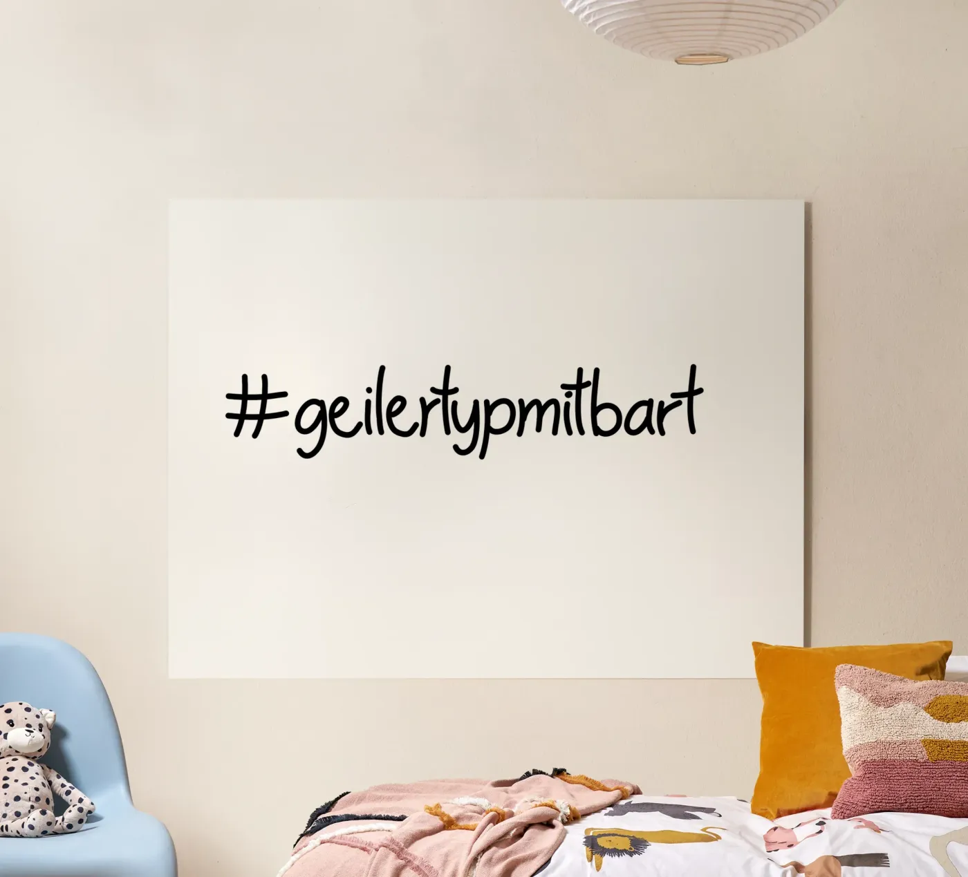 Geiler  Typ mit Bart Acryl-Glas von Letters of Love