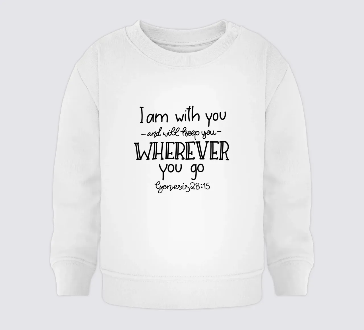 I am with you felpa neonato da Letters of Love