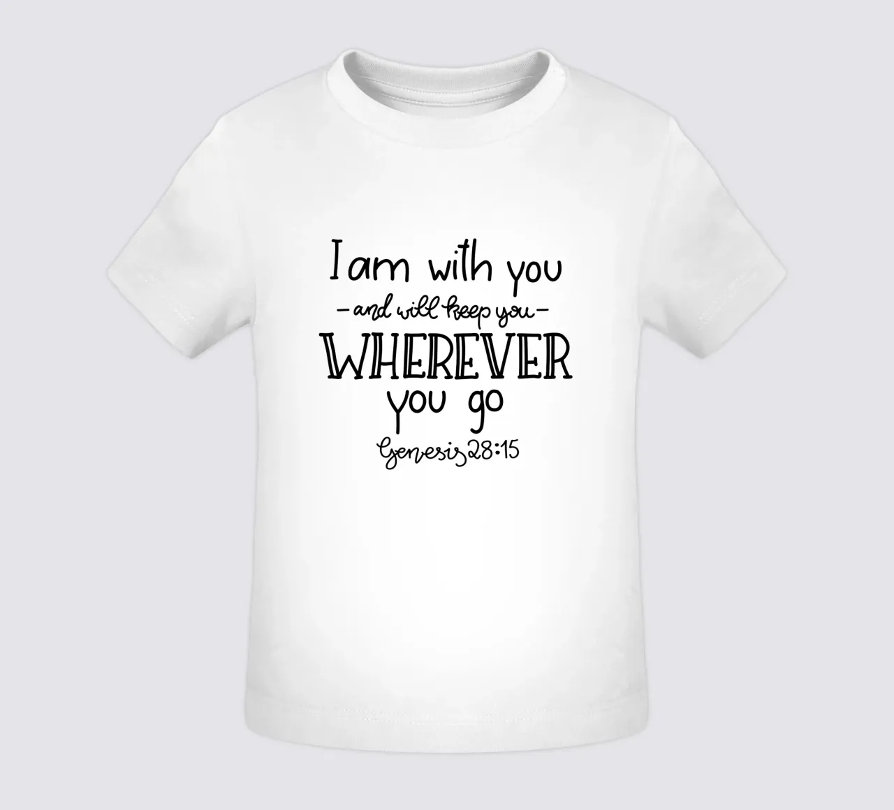 I am with you maglietta neonato da Letters of Love