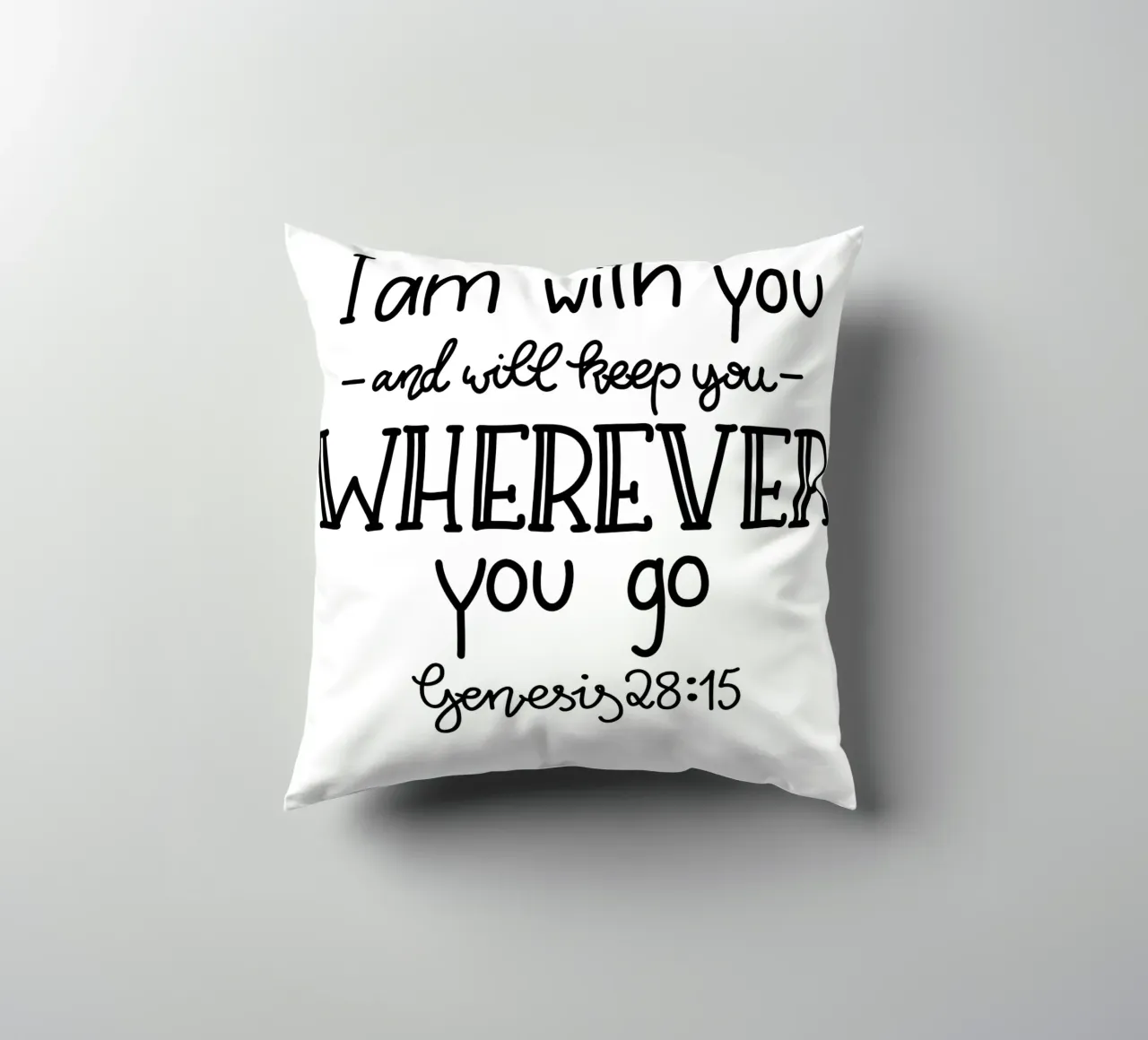 I am with you cuscino da Letters of Love