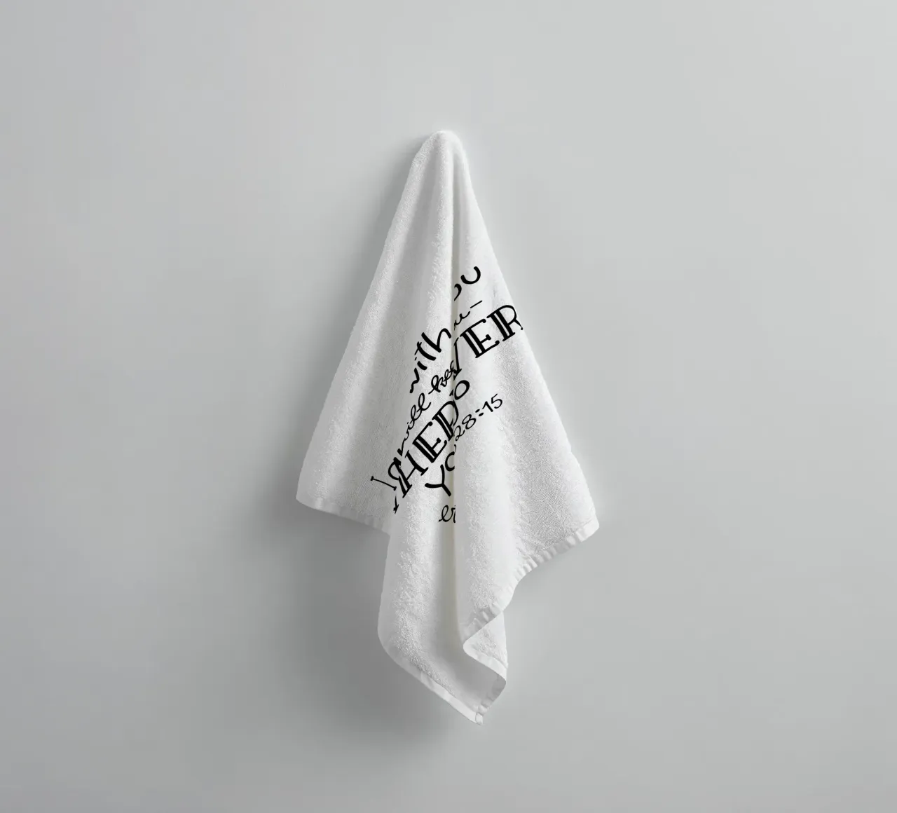 I am with you asciugamano da bagno da Letters of Love