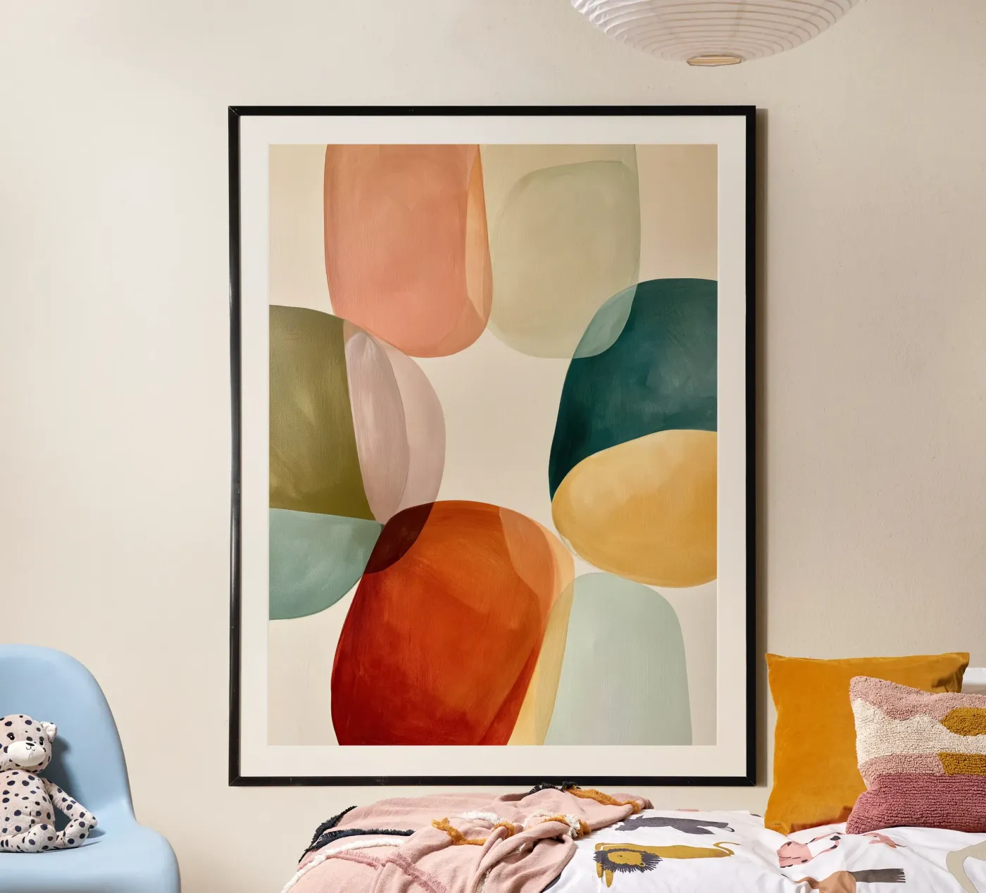Abstract Geometric Forms poster van Nadjaa