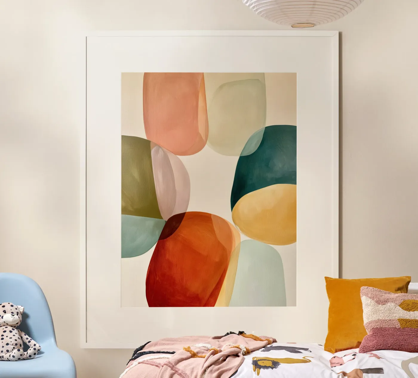 Abstract Geometric Forms poster van Nadjaa