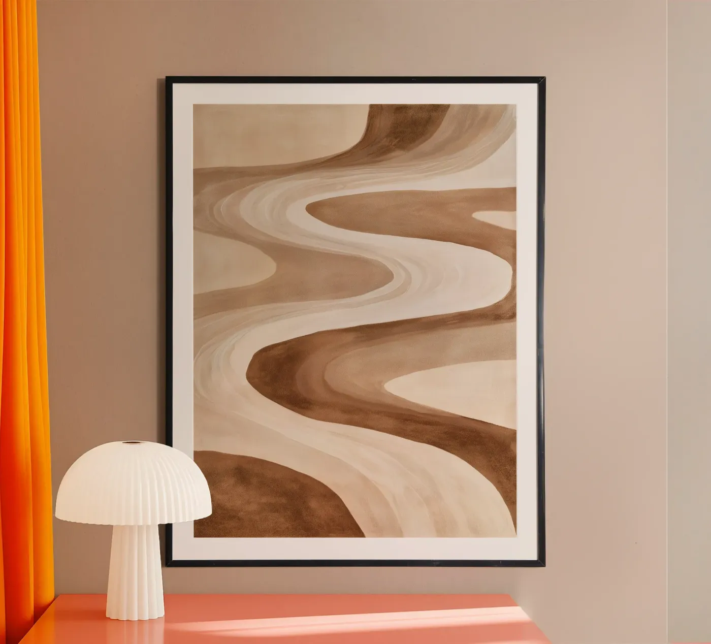 Organic Desert Waves poster da Flow Line 2