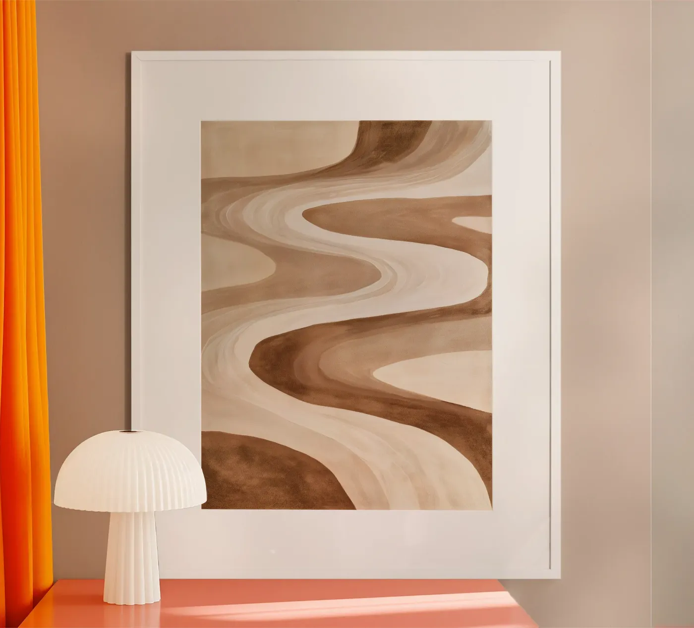 Organic Desert Waves poster da Flow Line 2
