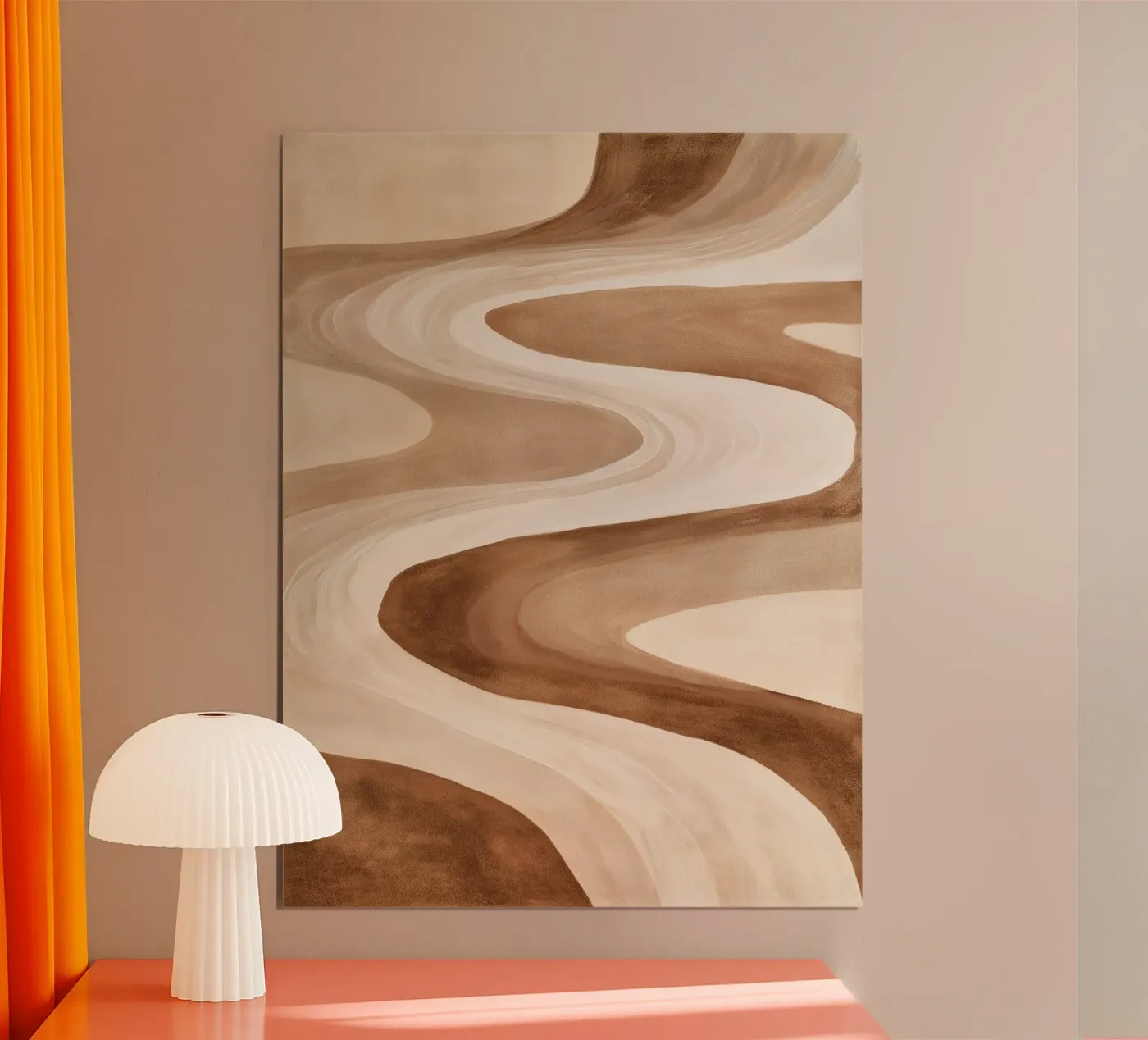 Organic Desert Waves poster da Flow Line 2