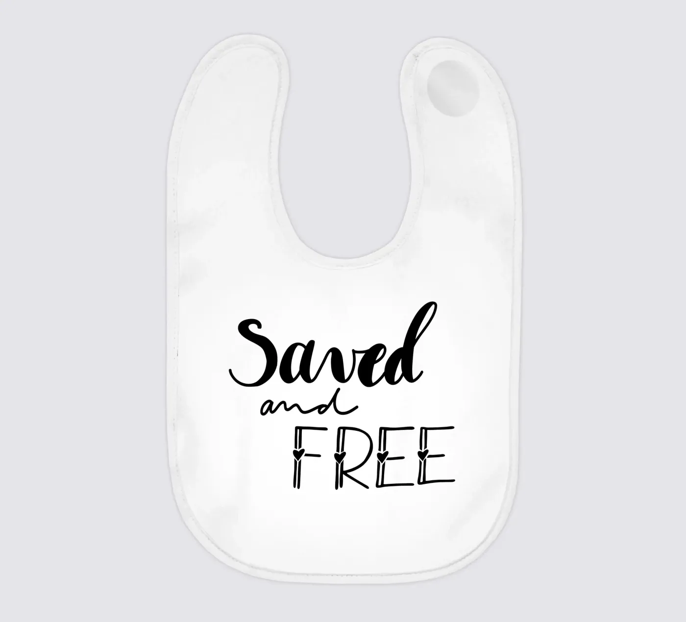 Saved and free bavaglino da Letters of Love