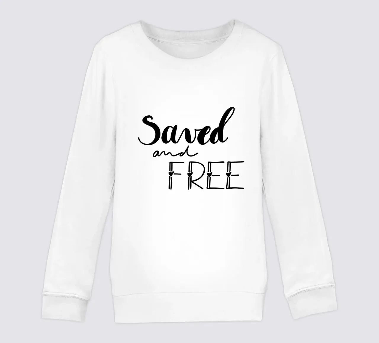 Saved and free felpa bambino da Letters of Love
