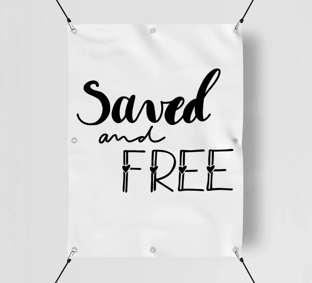Saved and free telo in pvc da Letters of Love