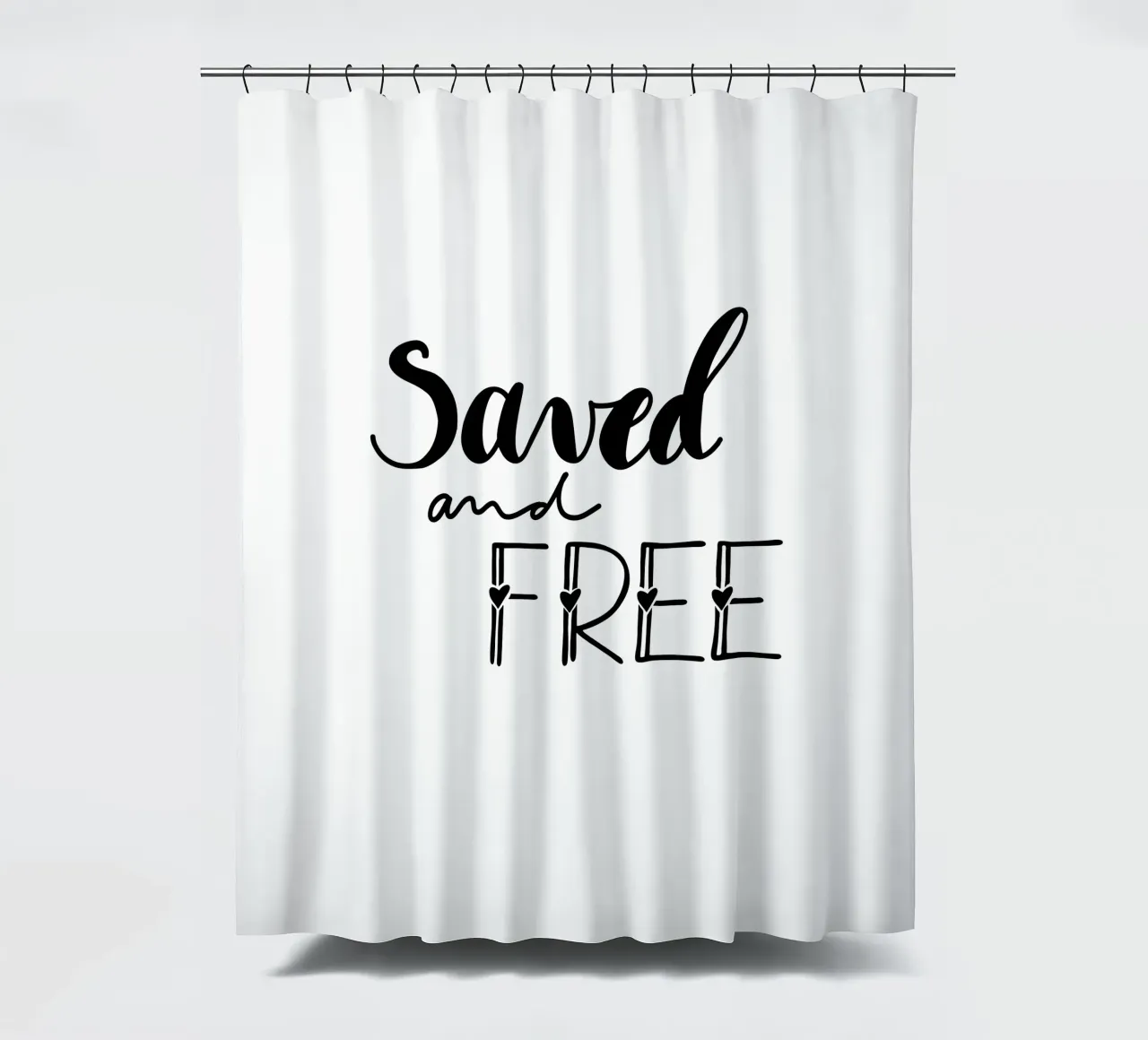 Saved and free tenda da doccia da Letters of Love