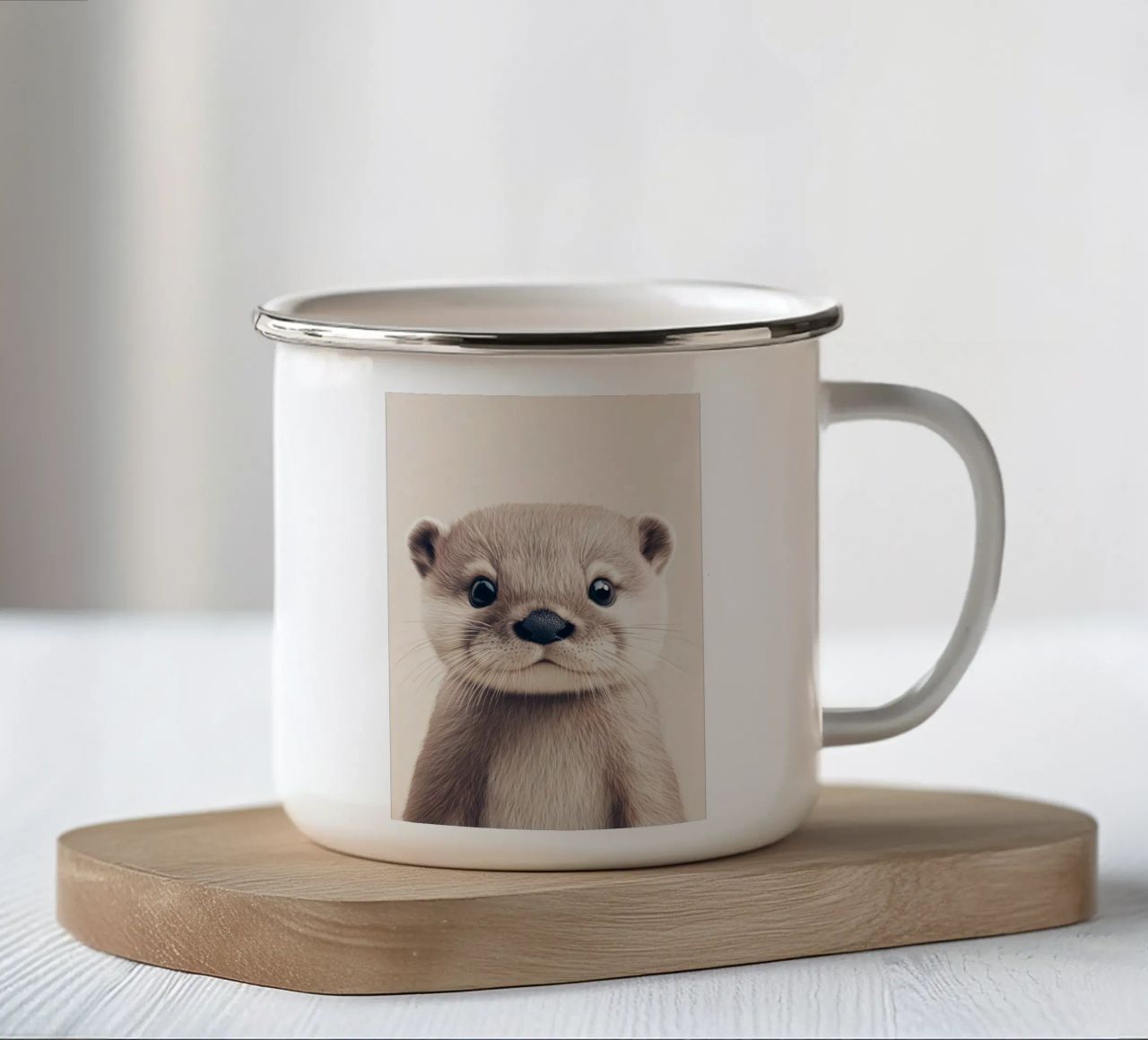 HeldIn #11: Lontra tazza in smalto da farbenhelden