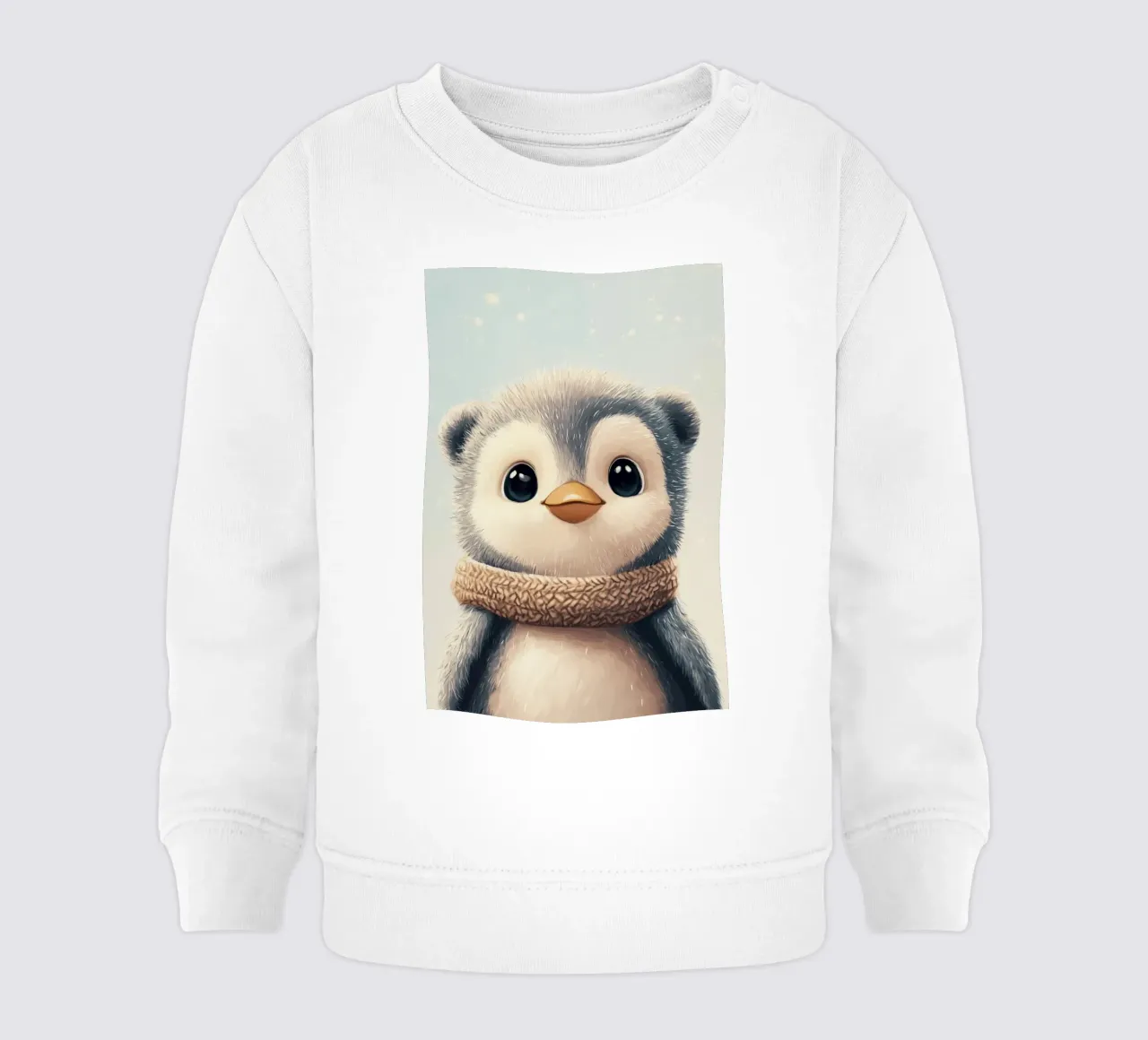 Eroe #12: Pinguino in inverno felpa neonato da farbenhelden