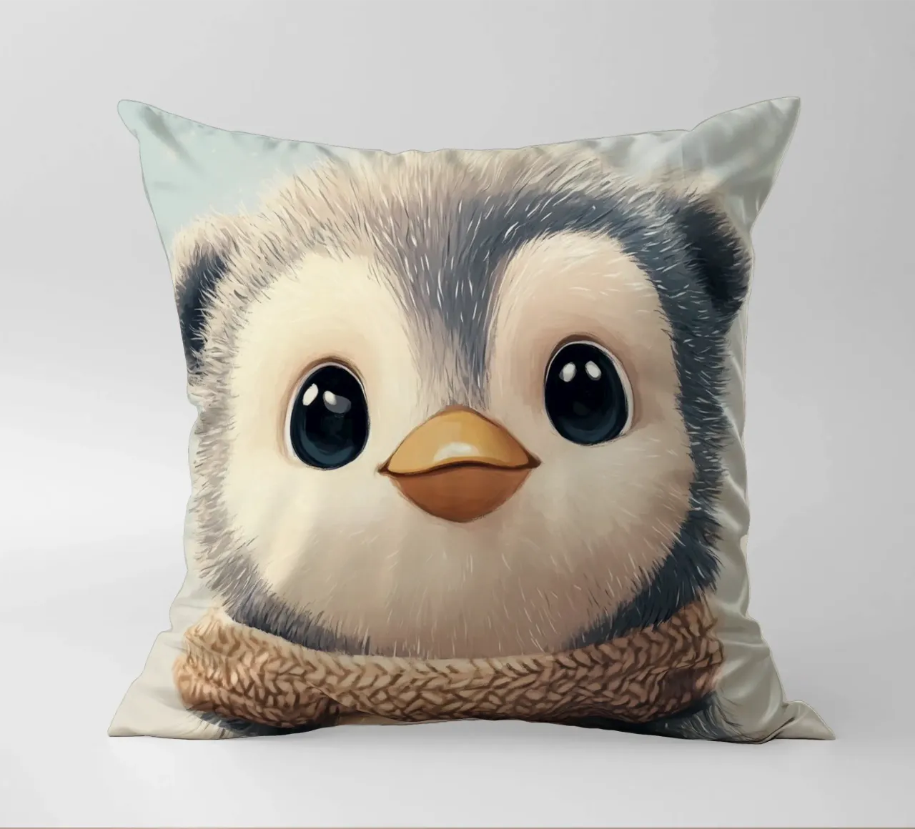 Eroe #12: Pinguino in inverno cuscino da farbenhelden