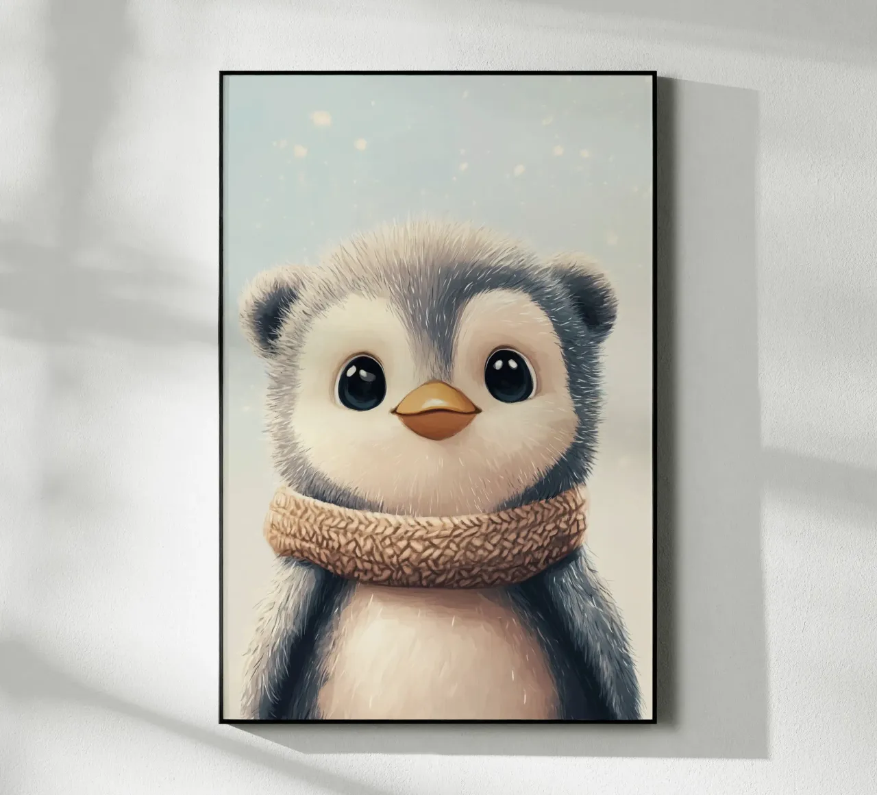 Eroe #12: Pinguino in inverno plexiglass da farbenhelden