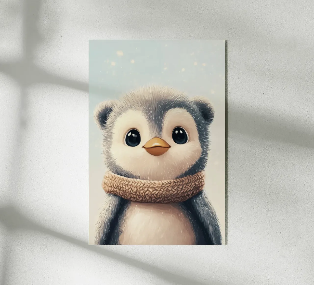 Eroe #12: Pinguino in inverno plexiglass da farbenhelden