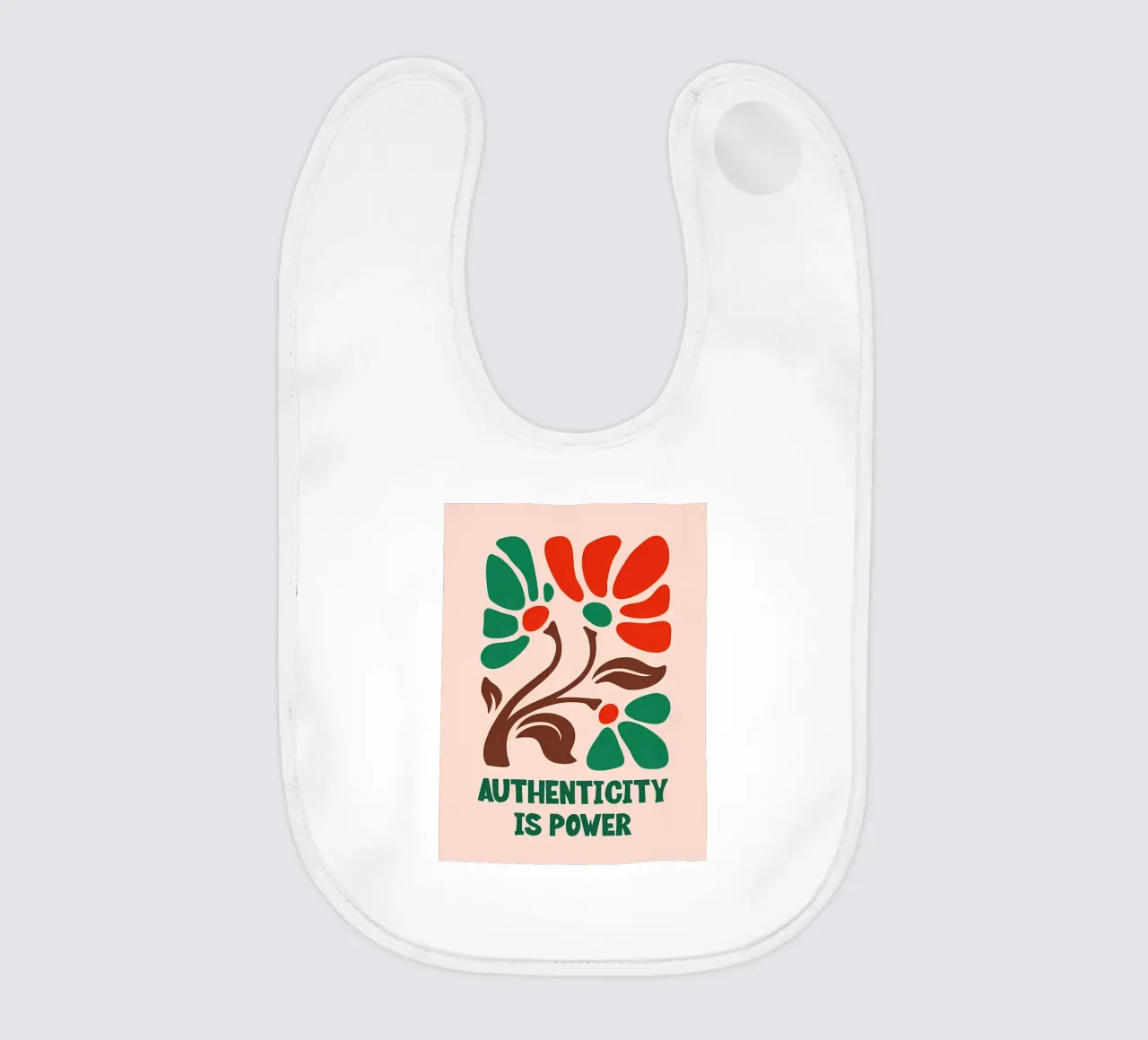 Authentic Bloom bavaglino da inspirational quote