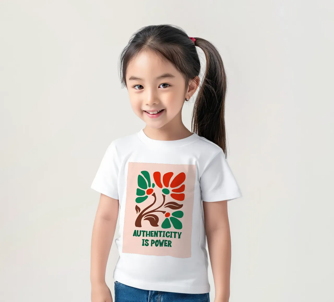 Fioritura autentica t-shirt bambini da inspirational quote