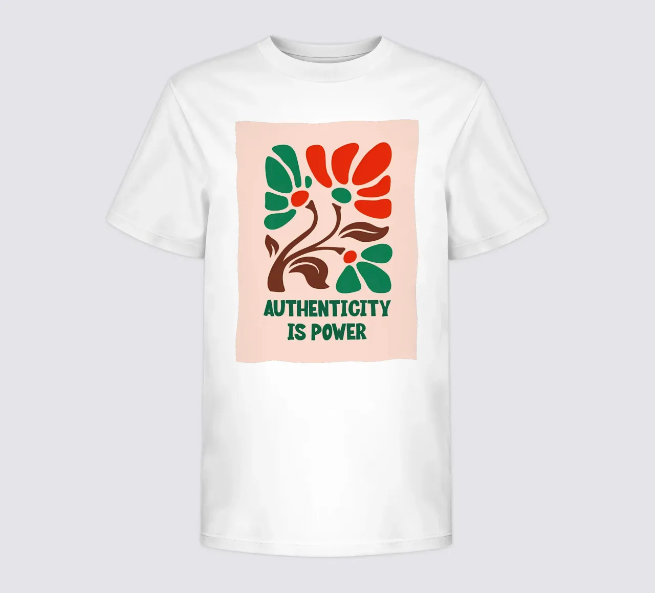 Fioritura autentica t-shirt bambini da inspirational quote