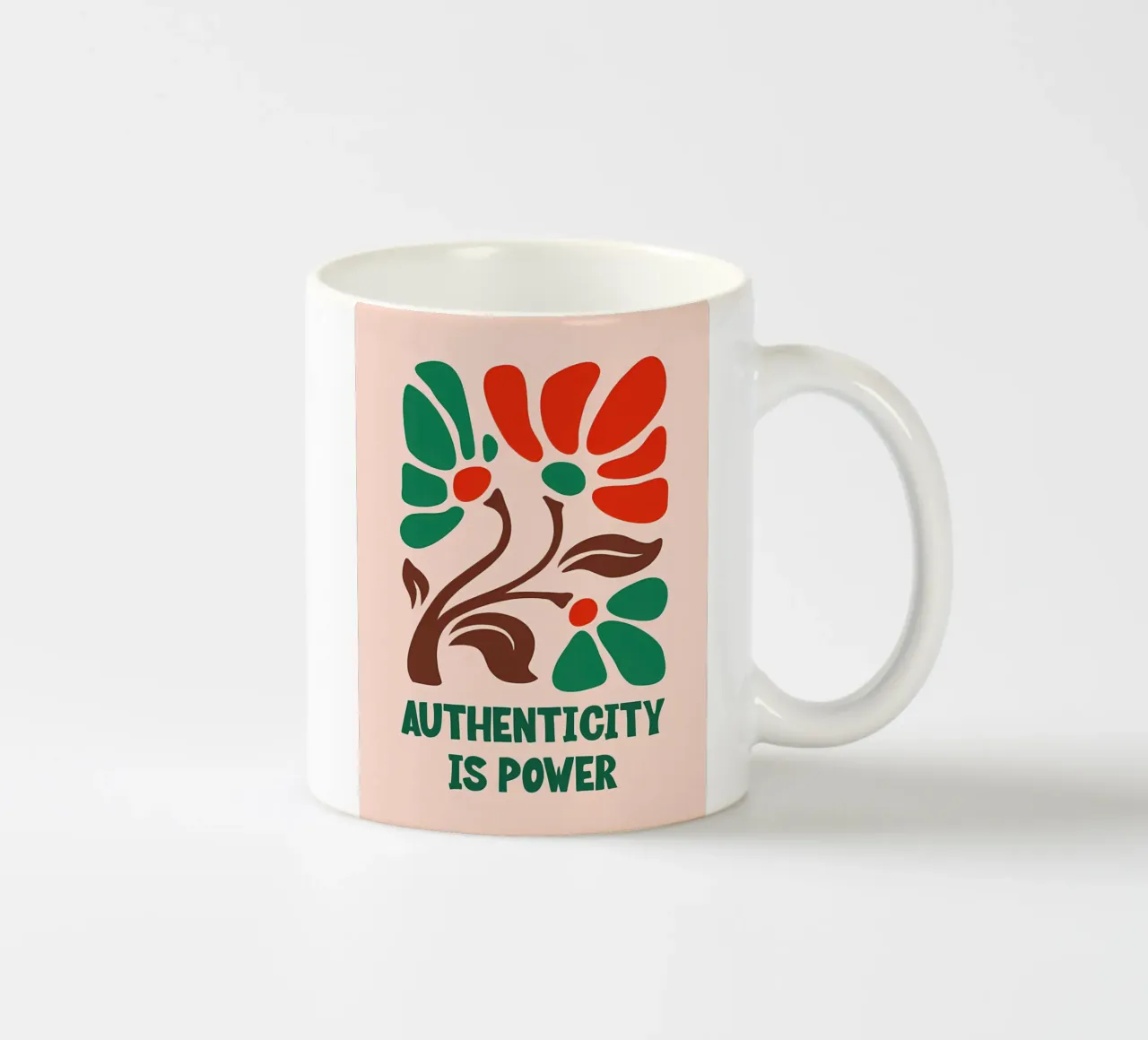 Fioritura autentica tazza in ceramica da inspirational quote