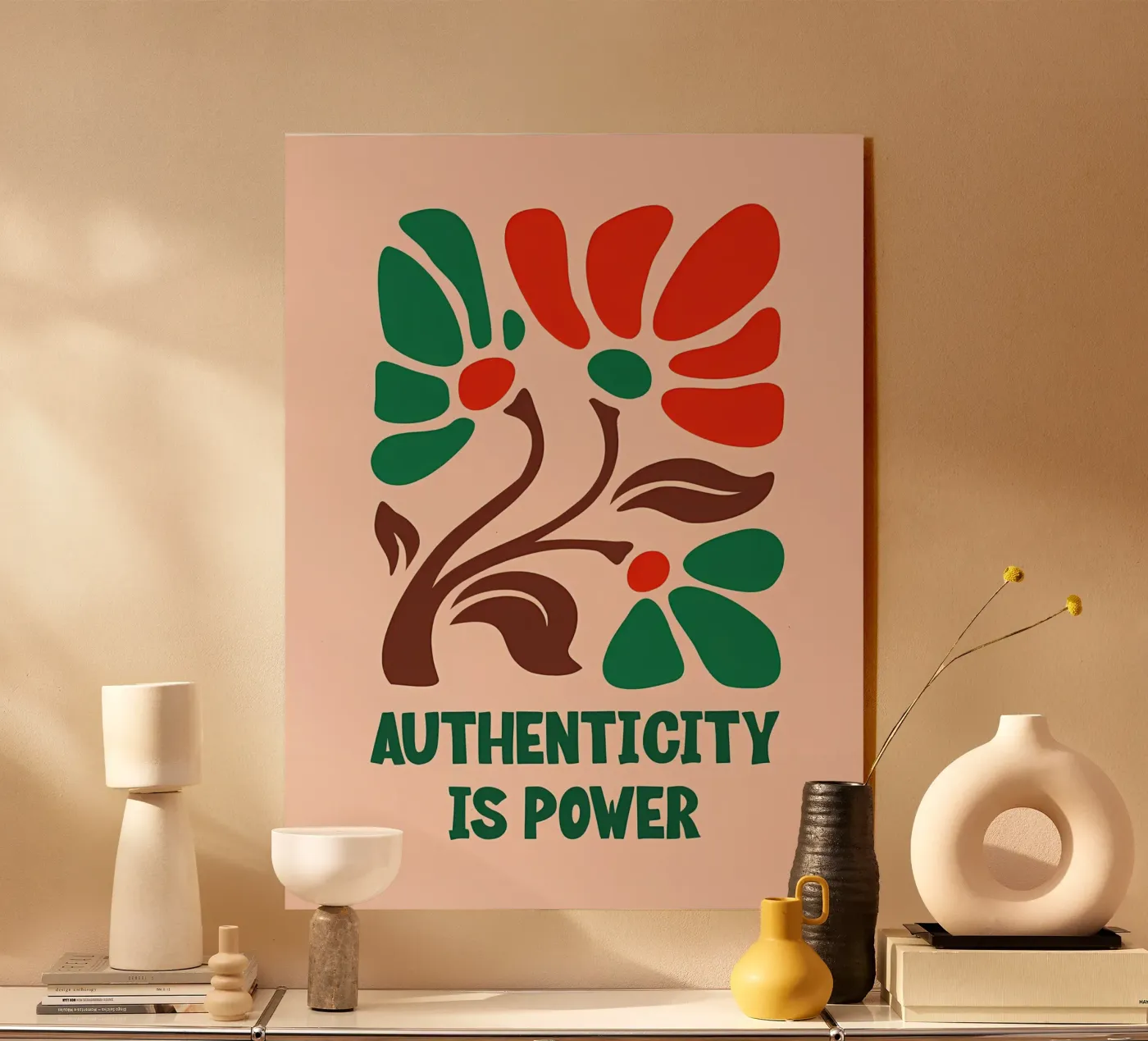 Fioritura autentica plexiglass da inspirational quote