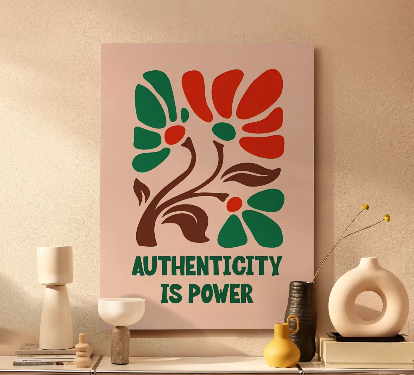 Fioritura autentica alluminio dibond da inspirational quote