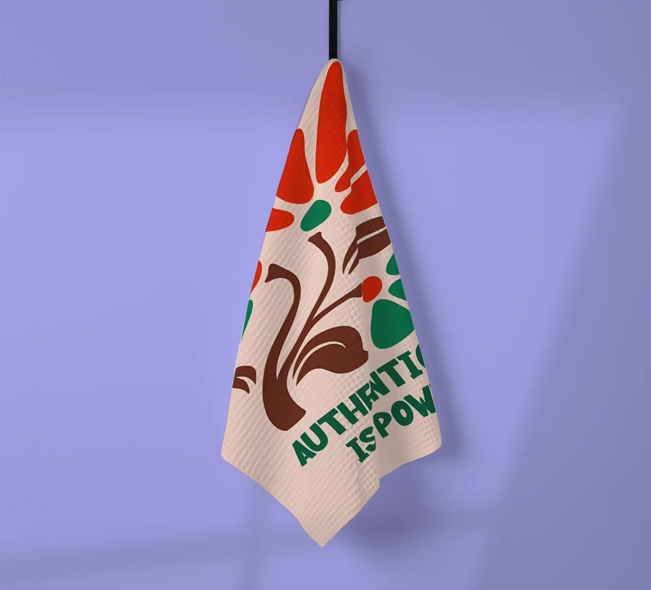 Authentic Bloom torchon de inspirational quote