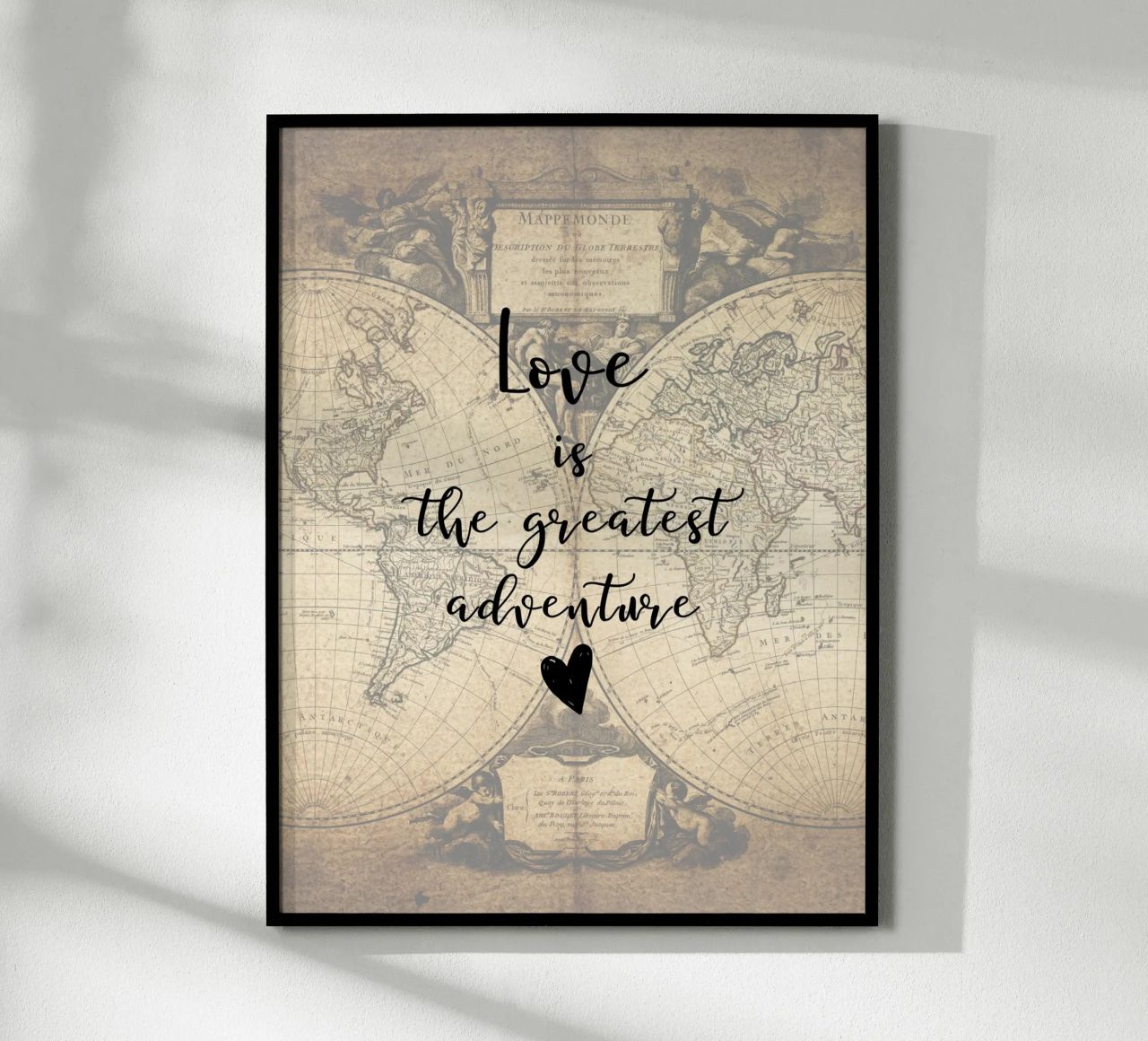 Liebe ist das größte Abenteuer Poster von ArtDesign by KBK