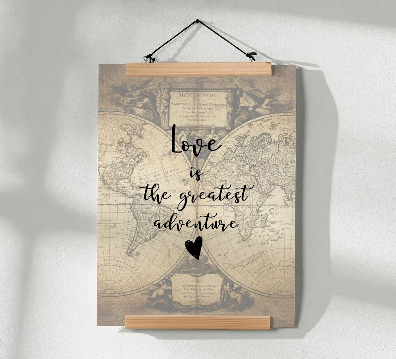 Liebe ist das größte Abenteuer Poster von ArtDesign by KBK