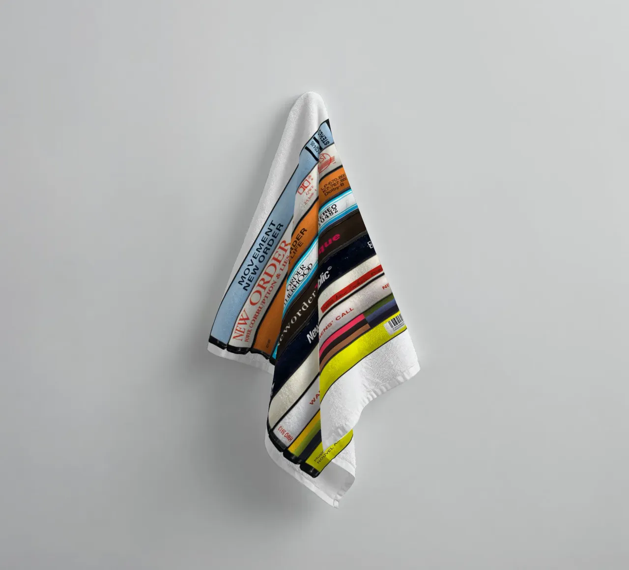 New Order - Collected Albums - Cassette Print towel by MrMustardPrints