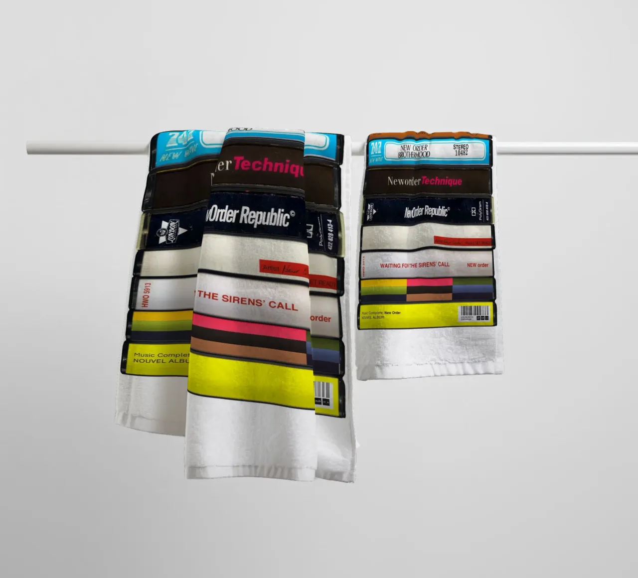 New Order - Collected Albums - Cassette Print towel by MrMustardPrints