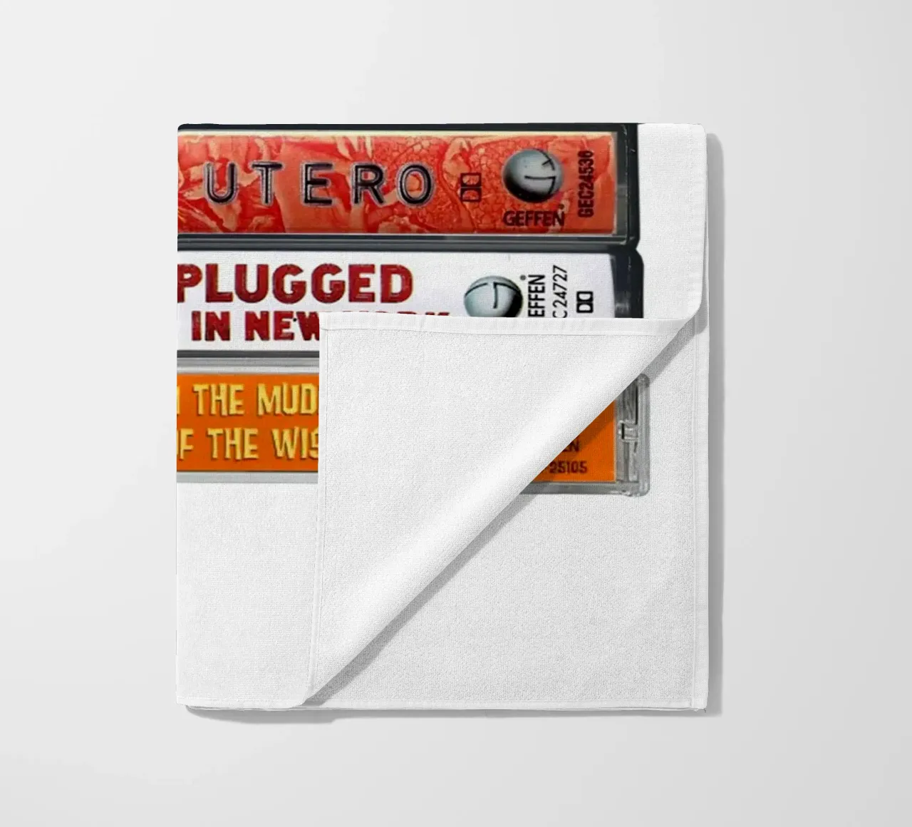 Nirvana - Album raccolti - Stampa musicassetta telo mare da MrMustardPrints