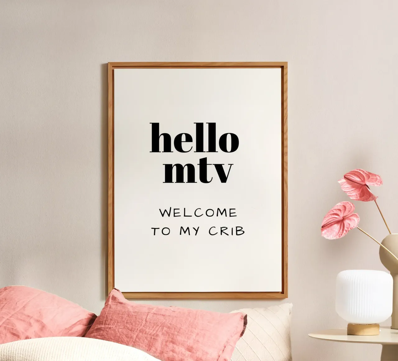 hello mtv WELCOME TO MY CRIB alluminio dibond da ArtDesign by KBK