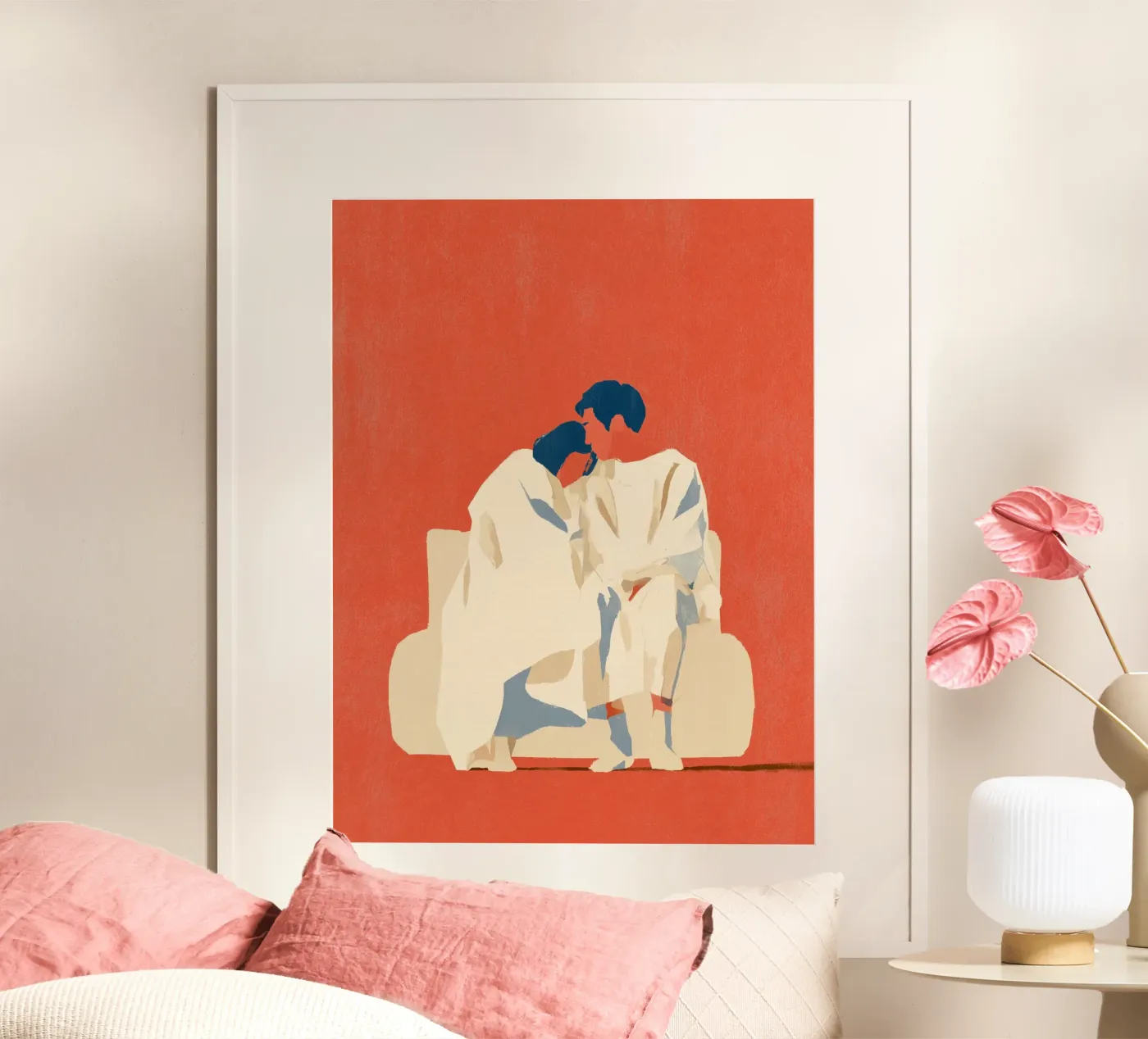 Warm Embrace poster by Bubblycanvas